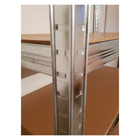 Raft metalic 222x110x50 cm, cu o capacitate de încărcare de 185 kg pe raft.