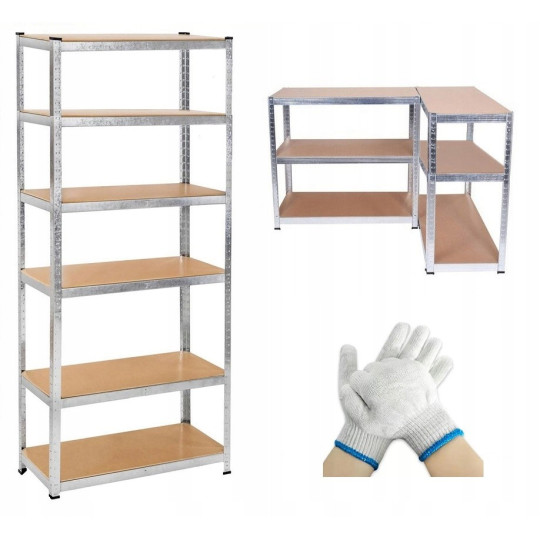 Raft metalic 222x110x50 cm, cu o capacitate de încărcare de 185 kg pe raft.