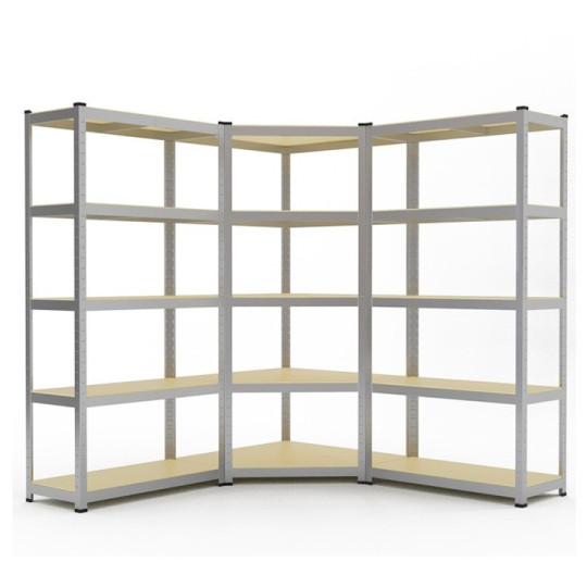 Raft metalic de depozitare unghiular 180x90x40 cm capacitate de încărcare 175 kg pe raft