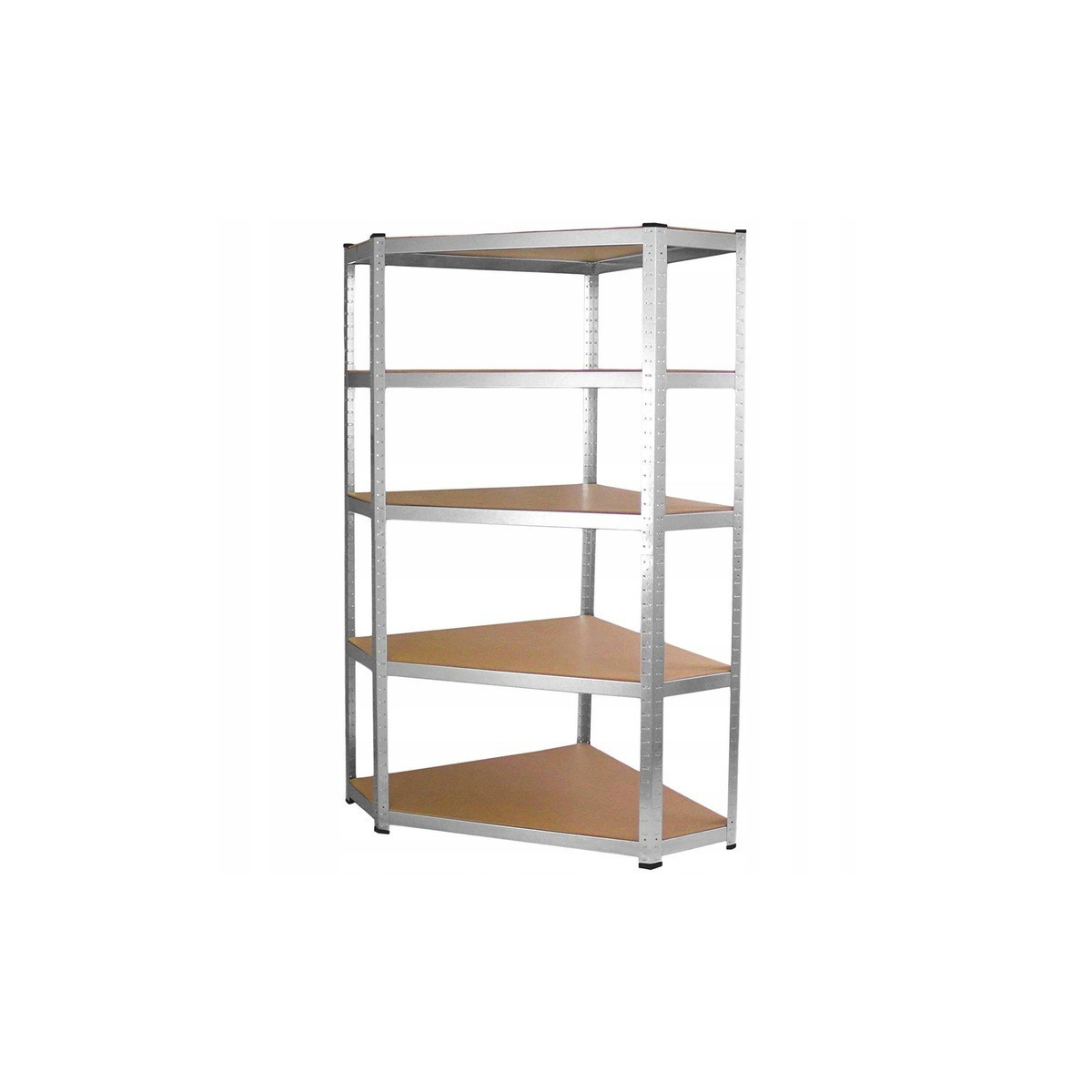 Raft metalic de colț de calitate 180x90x30 cm cu capacitate de încărcare de 175 kg pe raft