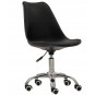 Scaun de birou rotativ negru