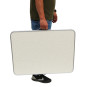Masa de tourist de calitate cu cutie de culoare albă 60x80x70 cm