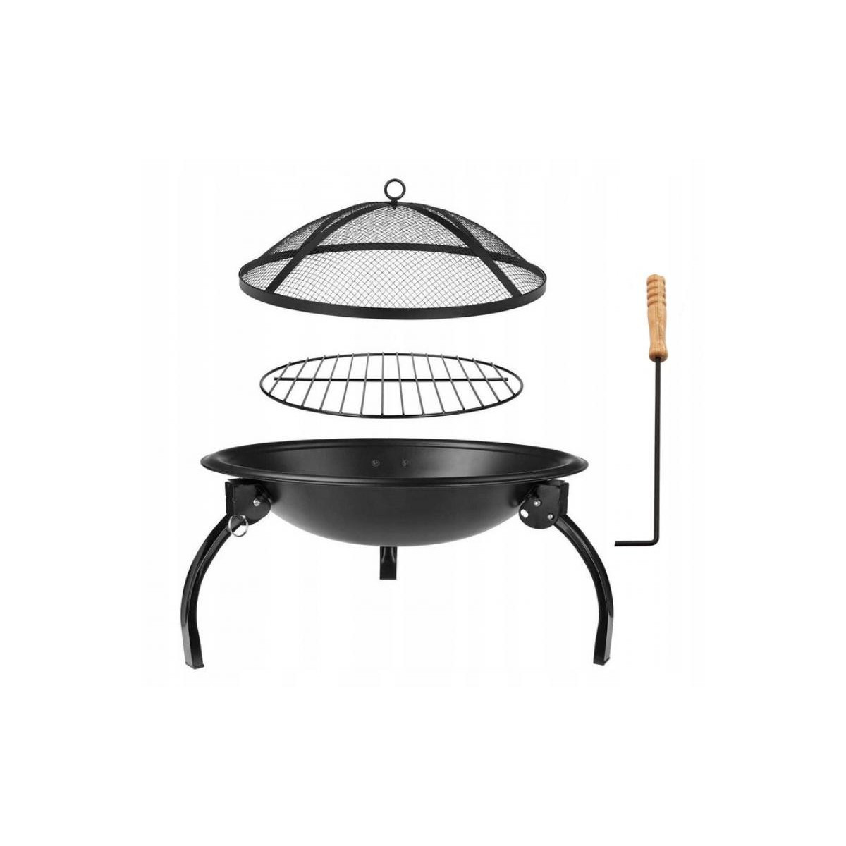 Grătar de grădină de calitate, de culoare neagră