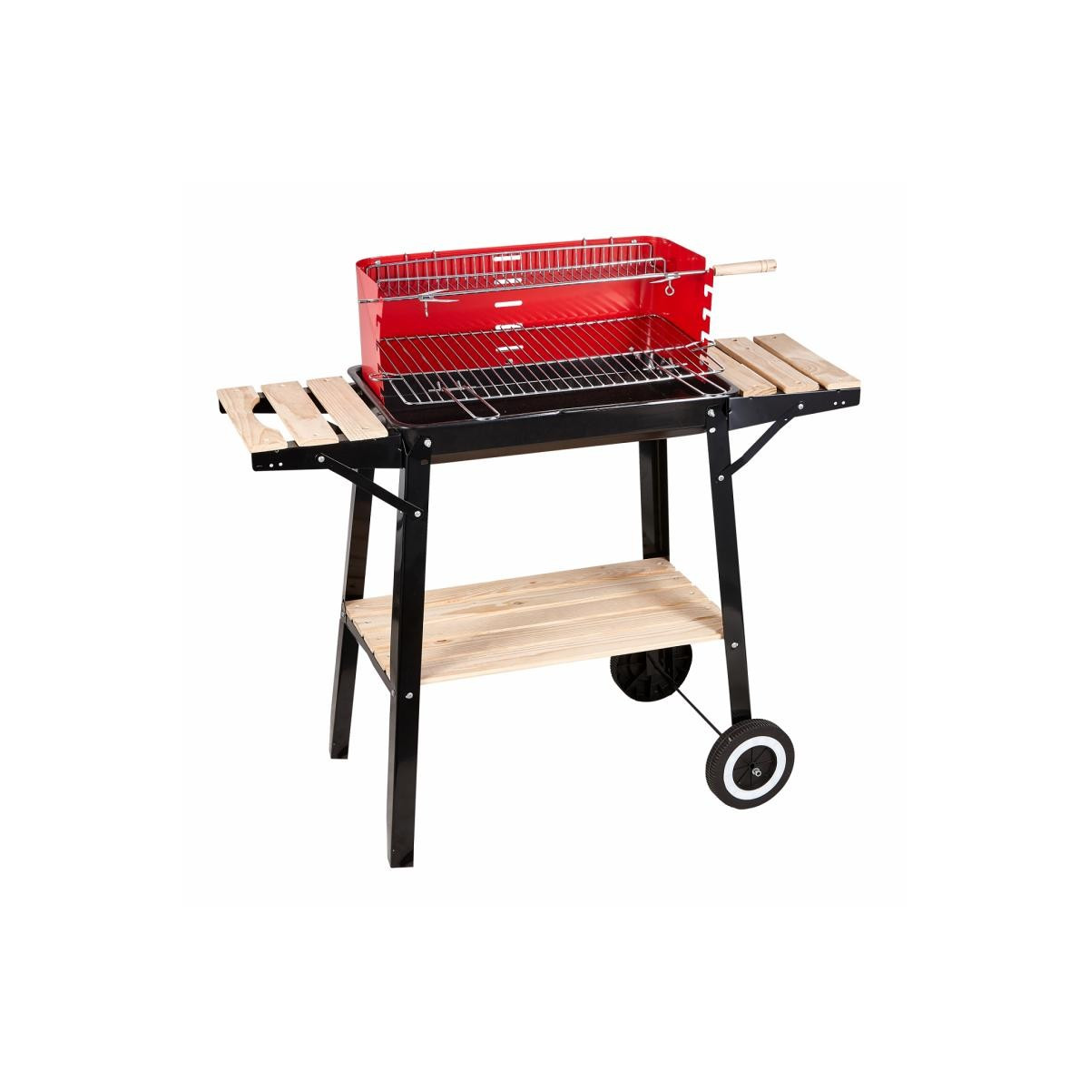 Grătar de grădină cu rafturi
