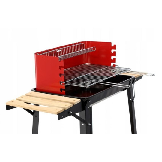 Grătar de grădină cu rafturi