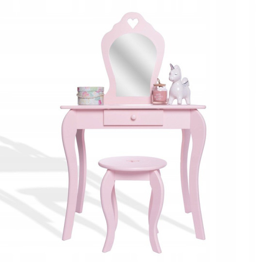 Mobilier de toaletă pentru copii de calitate în culoare roz