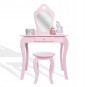 Mobilier de toaletă pentru copii de calitate în culoare roz