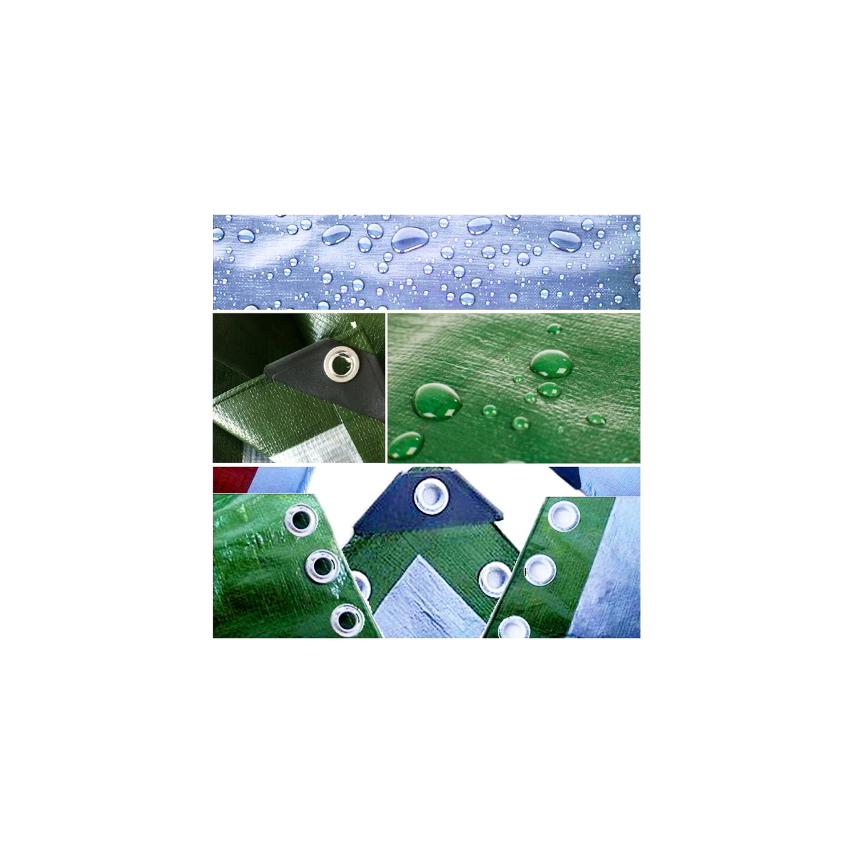 Pătură de protecție rezistentă la îngheț-celofibra de culoare verde-silver 130g/m2