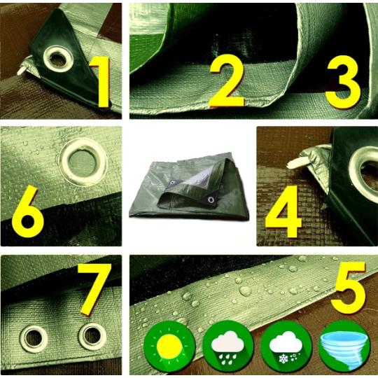 Pătură de protecție rezistentă la îngheț-celofibra de culoare verde-silver 130g/m2