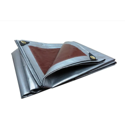 Cortină de calitate de culoare gri-cafea 210g/m2