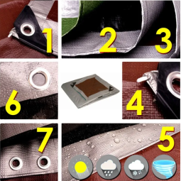 Cortină de calitate de culoare gri-cafea 210g/m2