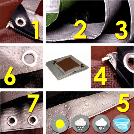 Cortină de calitate de culoare gri-cafea 210g/m2