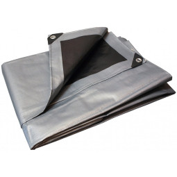 Spațiu de protecție brut în culoarea argintiu-negru 260g/m2