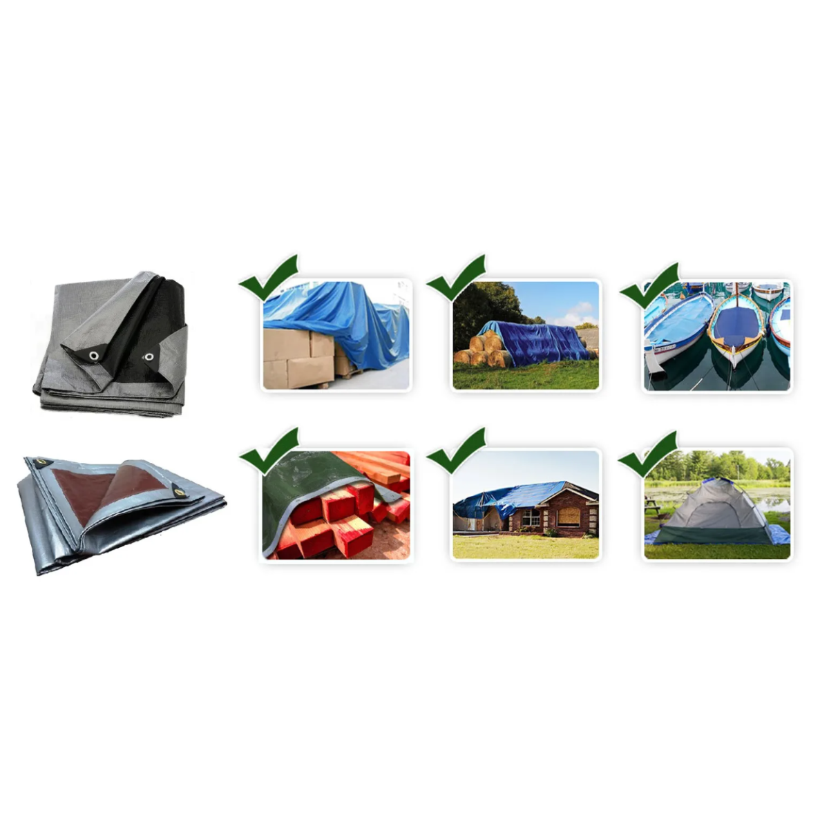 Spațiu de protecție brut în culoarea argintiu-negru 260g/m2