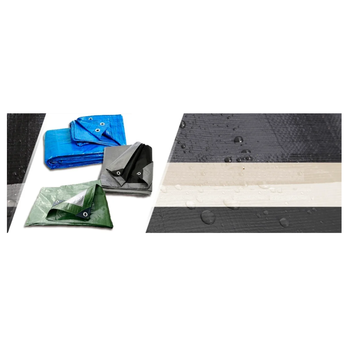 Spațiu de protecție brut în culoarea argintiu-negru 260g/m2