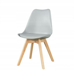 Scaun de calitate pentru dining de culoare gri