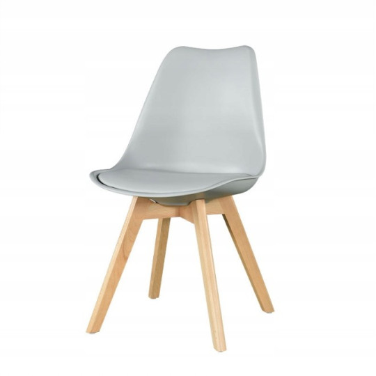 Scaun de calitate pentru dining de culoare gri