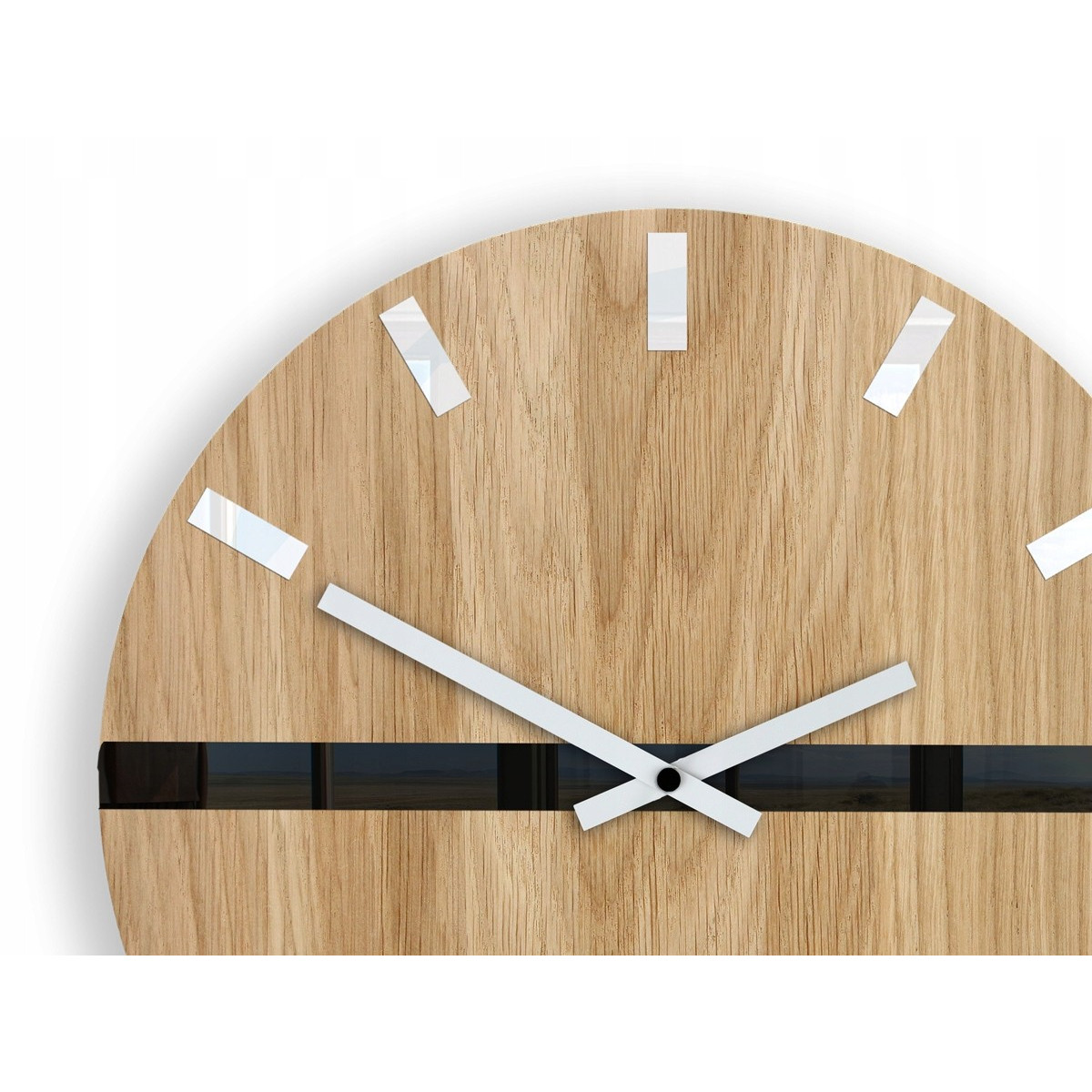 Ceasuri de calitate HORIZONT din lemn de stejar, 33 cm