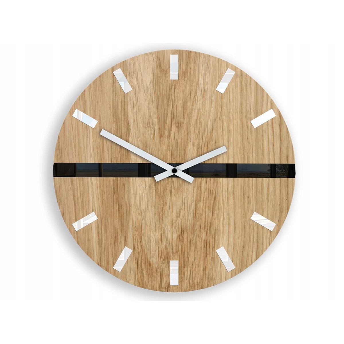 Ceasuri de calitate HORIZONT din lemn de stejar, 33 cm