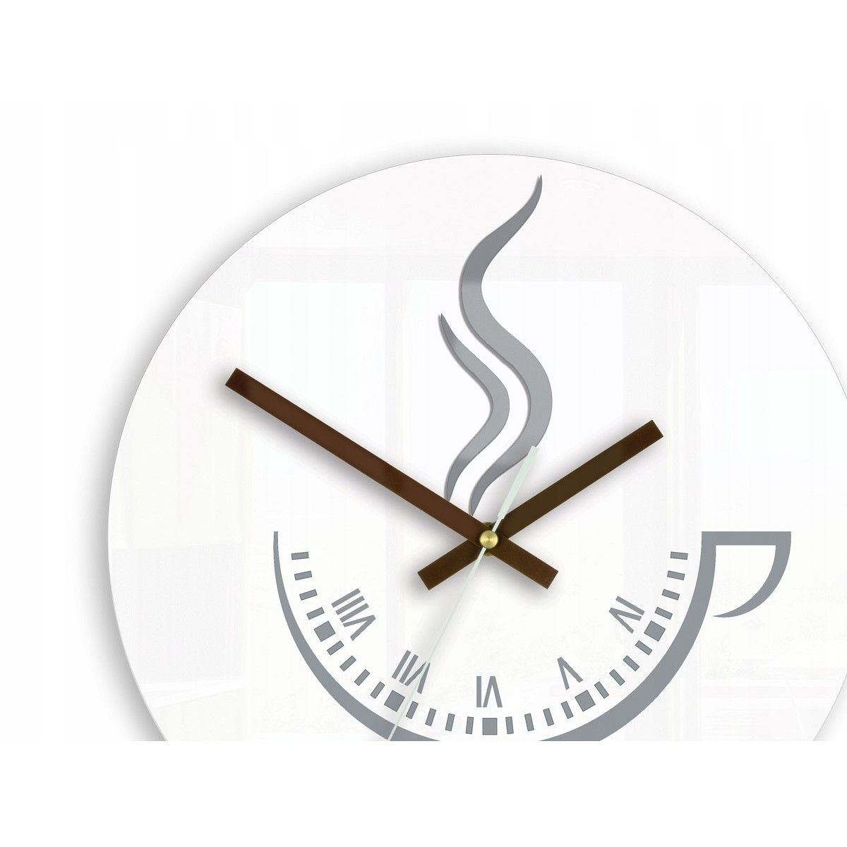 Ceasuri de bucătărie moderne de culoare albă, ultra-silentioase.