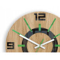 Ceasuri de perete ALLADIN din lemn de stejar, 33 cm