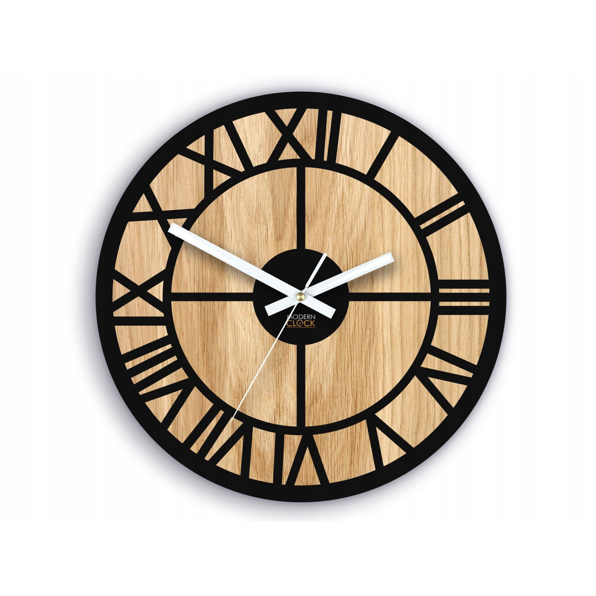 Ceas de perete OSLO din lemn de stejar 33 cm