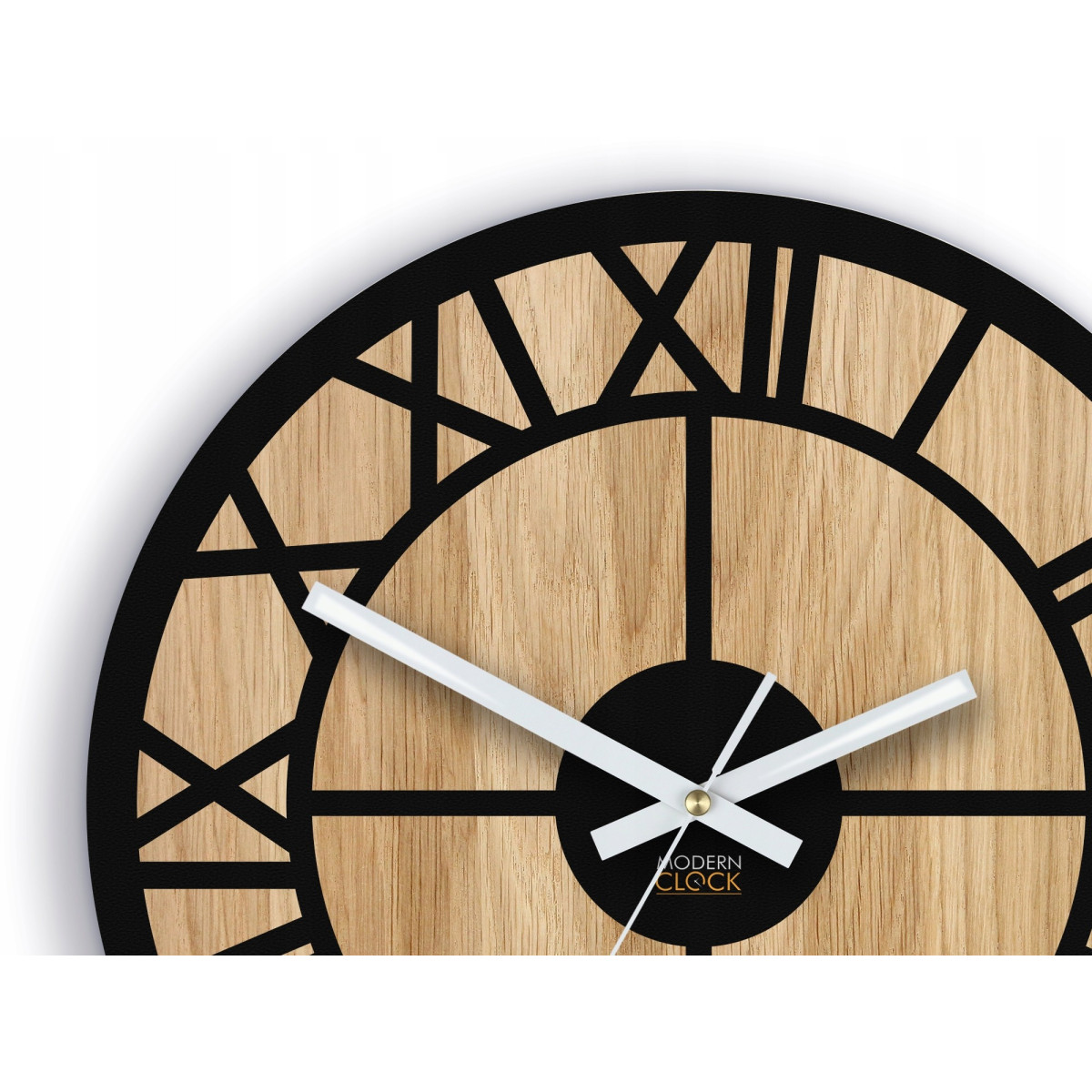 Ceas de perete OSLO din lemn de stejar 33 cm