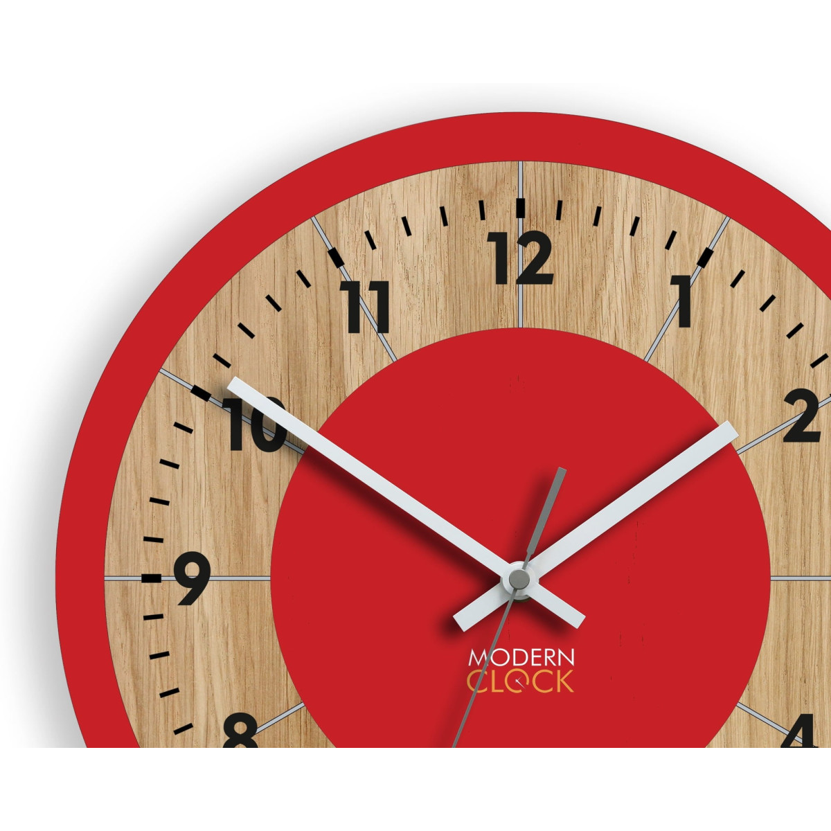 Ceas de perete roșu Tokyo 33,5 cm