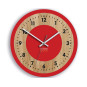 Ceas de perete roșu Tokyo 33,5 cm