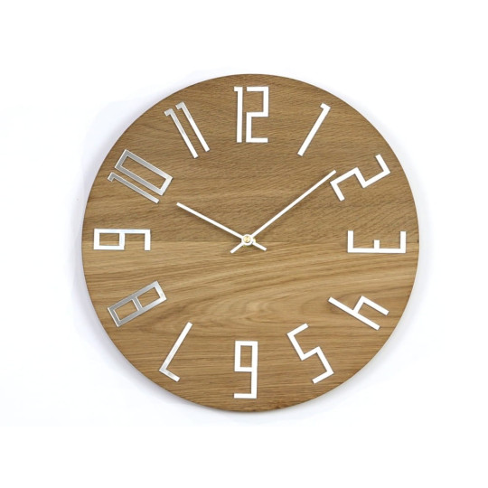 Ceas de perete cu oglindă subțire de 33 cm