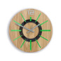 Ceas de perete verde nordic de 33 cm