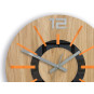 Ceas de perete nordic portocaliu 33 cm