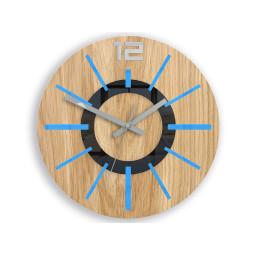 Ceas de perete nordic albastru 33 cm