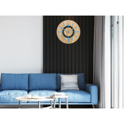 Ceas de perete nordic albastru 33 cm