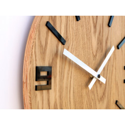 Ceasuri din lemn clasice ARABIC BLACK 33cm