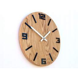 Ceasuri din lemn clasice ARABIC BLACK 33cm