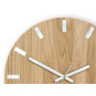 Ceasuri moderne din stejar SIMPLE - alb 33cm