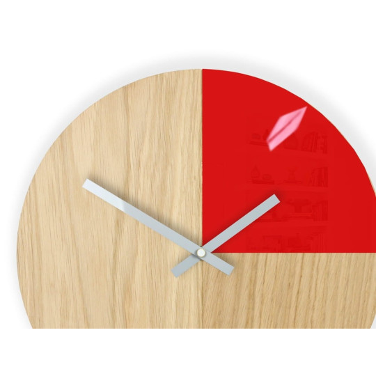 Ceas din lemn cu triunghi de 33 cm