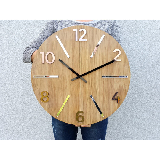 Ceas de perete din lemn Aksel Wood 49 cm