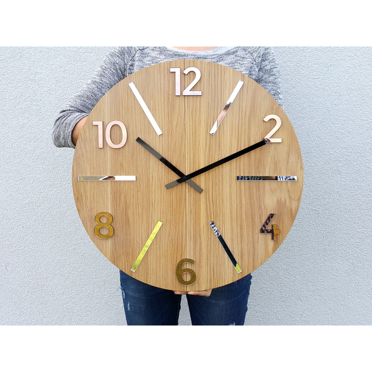 Ceas de perete din lemn Aksel Wood 49 cm