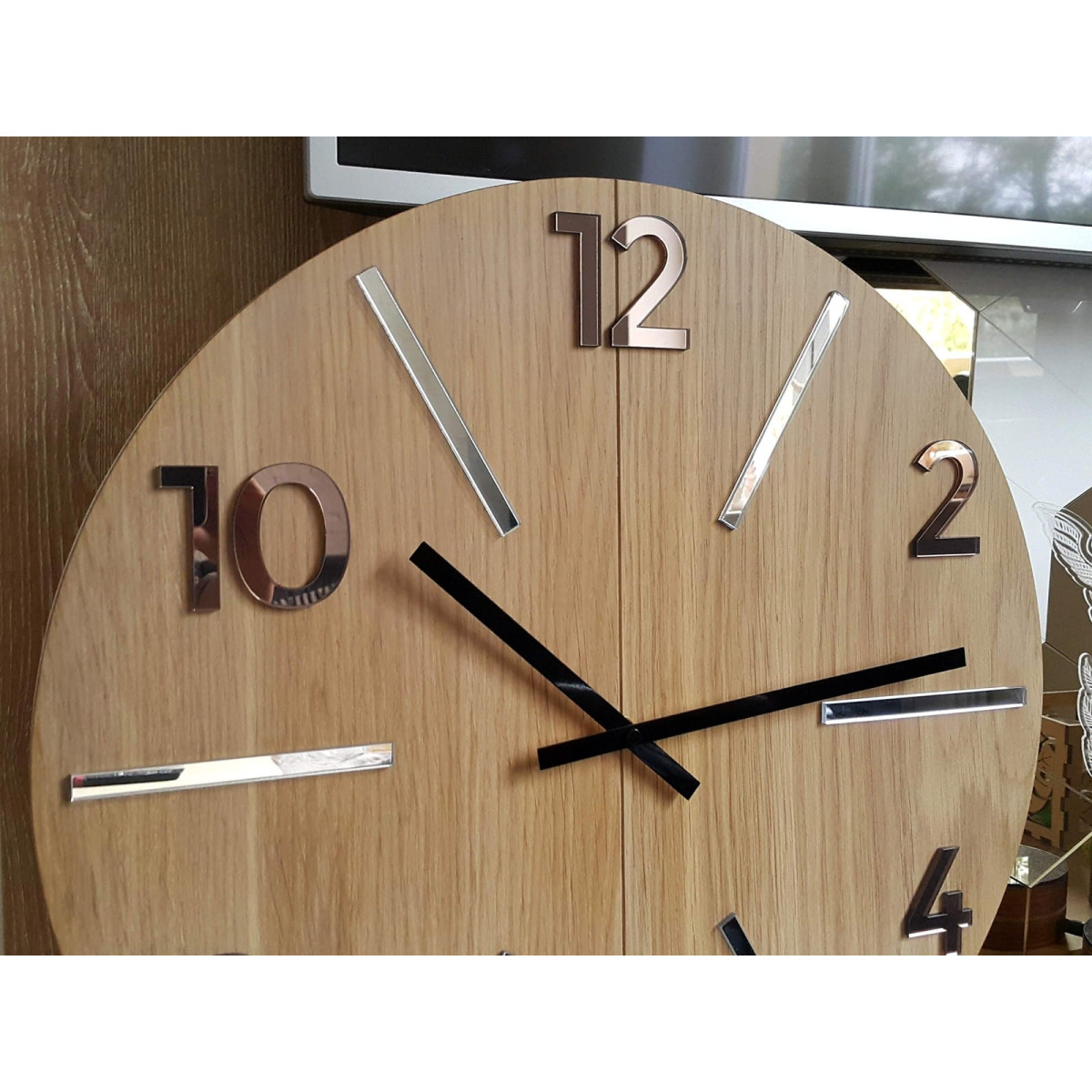 Ceas de perete din lemn Aksel Wood 49 cm