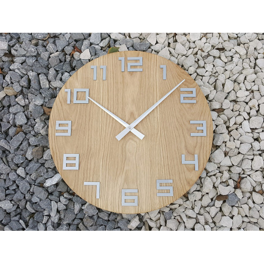 Ceas de perete Aluminiu metalic 49 cm