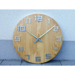 Ceas de perete Aluminiu metalic 49 cm