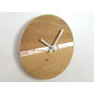 Ceasuri de perete din stejar cu bandă reflectorizantă de 33 cm