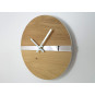 Ceasuri de perete din stejar cu bandă reflectorizantă de 33 cm