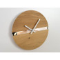 Ceasuri de perete din stejar cu bandă reflectorizantă de 33 cm