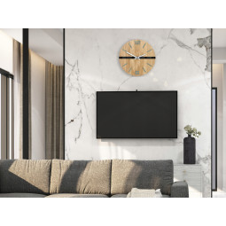 Ceas de perete din stejar ANDROID 33cm