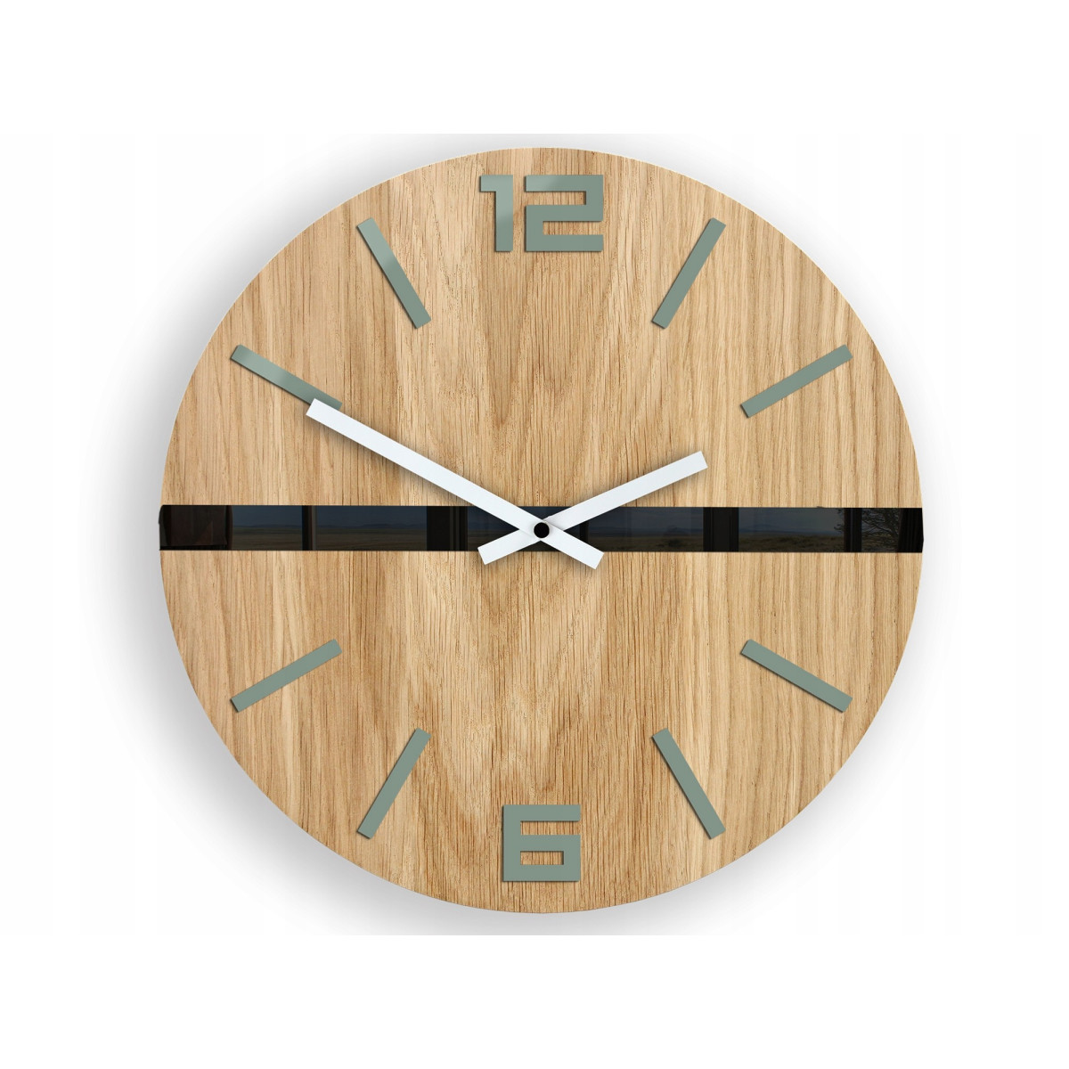 Ceas de perete din stejar ANDROID 33cm