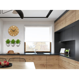 Ceasuri din lemn clasice ARABIC - alb 33cm