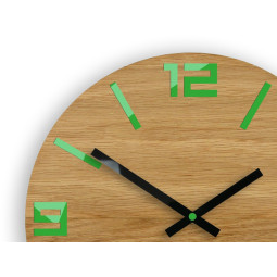 Ceasuri din lemn clasice ARABIC - verde 33cm